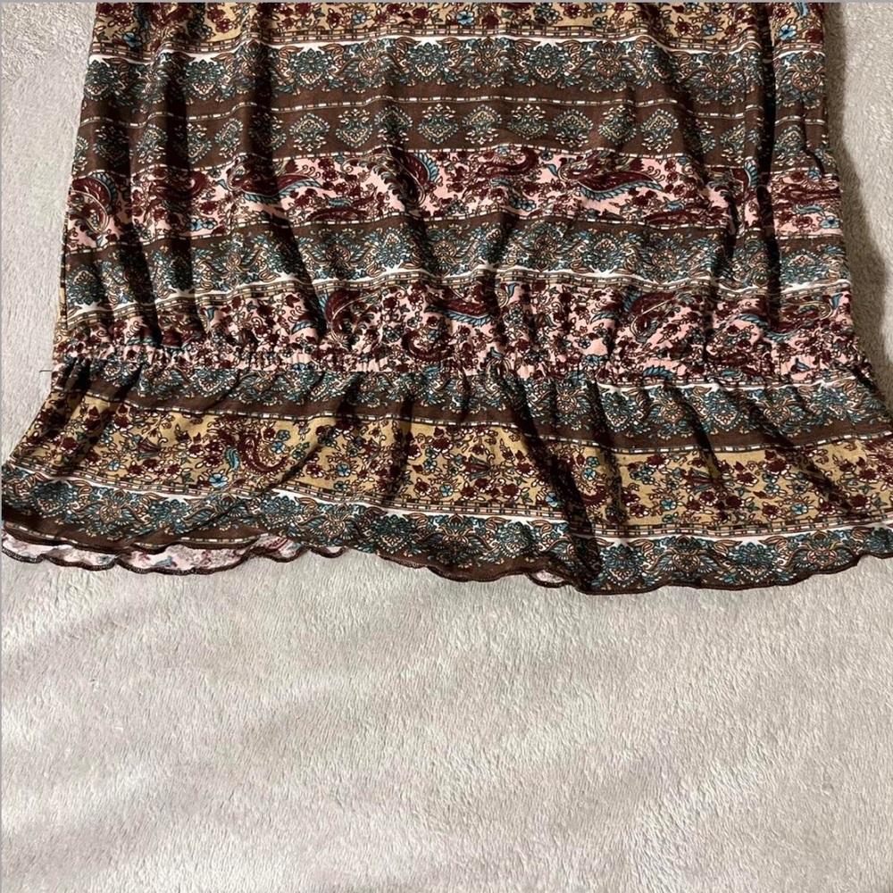 Y2k Vintage Top With Aztec Like Pattern - image 4